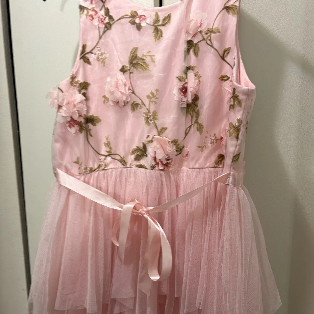 Lilt Pink Floral Kids Dress - Picture 2 of 8